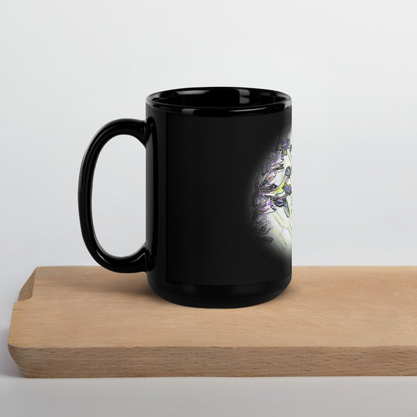 001a Black Glossy Mug
