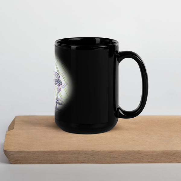 001a Black Glossy Mug