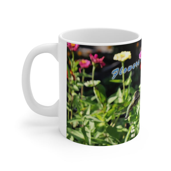 Flower Friends Hummingbird Ceramic Mug 11oz