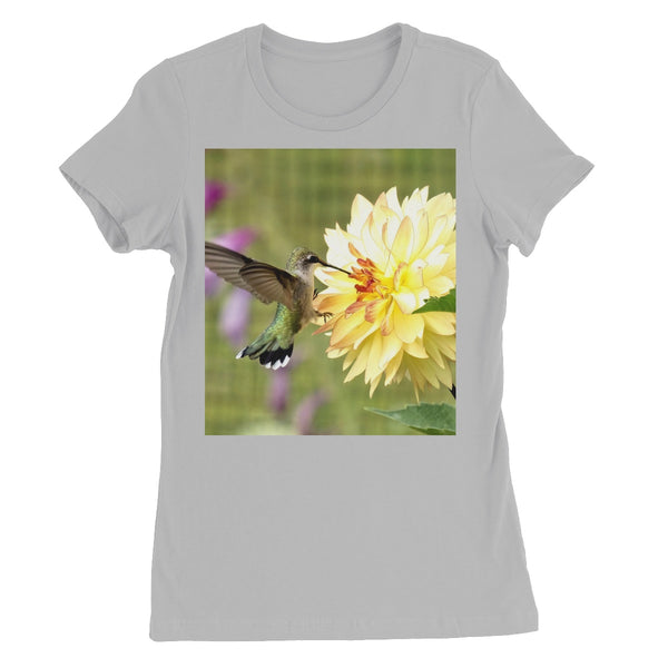 Flower Flame Hummingbird Women's Favourite T-Shirt