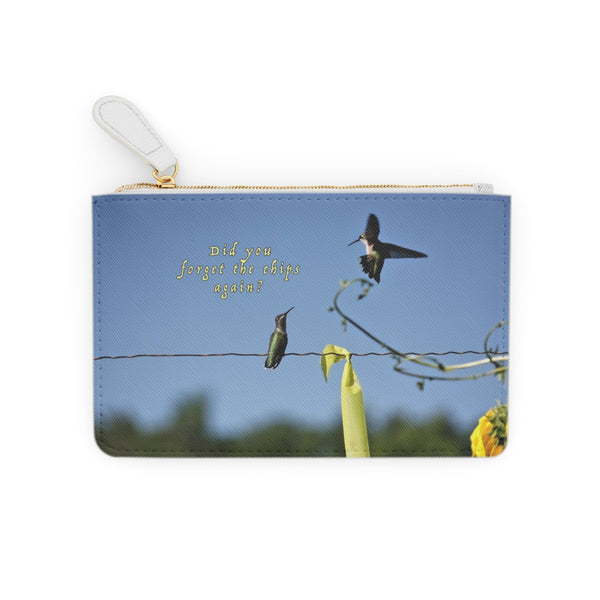 Forgot the Chips Hummingbird Mini Clutch Bag