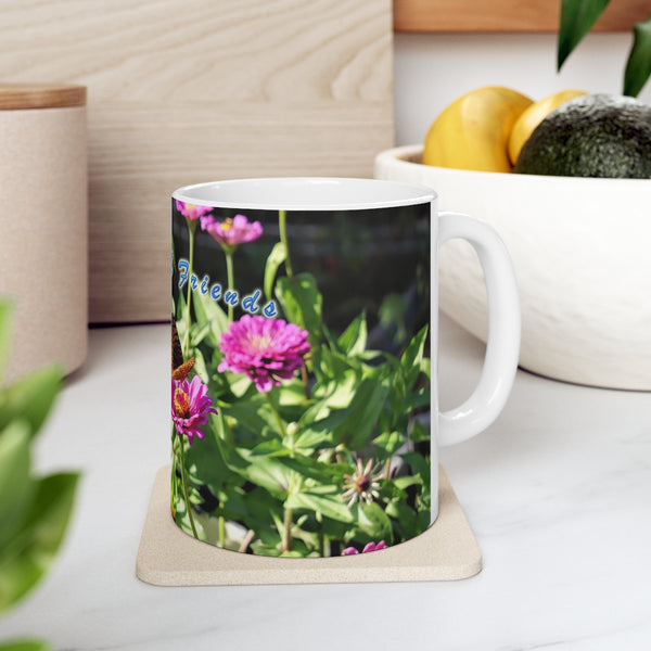 Flower Friends Hummingbird Ceramic Mug 11oz