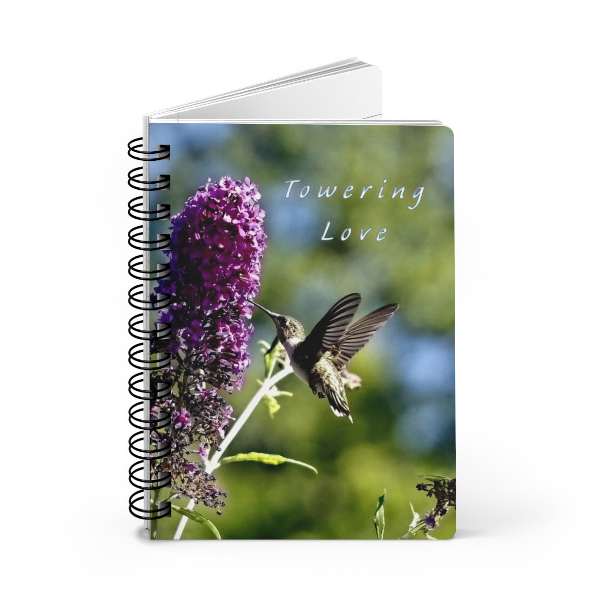 Towering Love Hummingbird Spiral Bound Journal