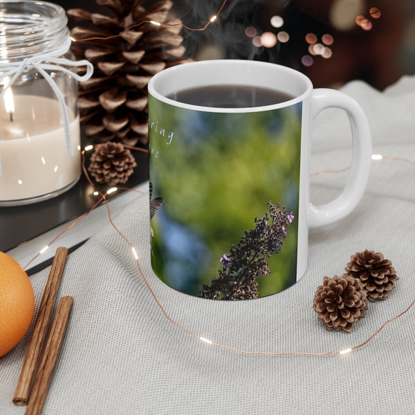 Towering Love Hummingbird Ceramic Mug 11oz