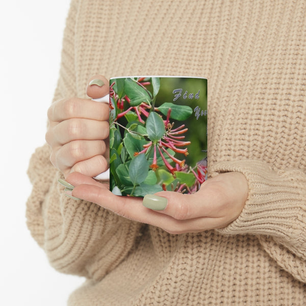 Find Joy Hummingbird Ceramic Mug 11oz