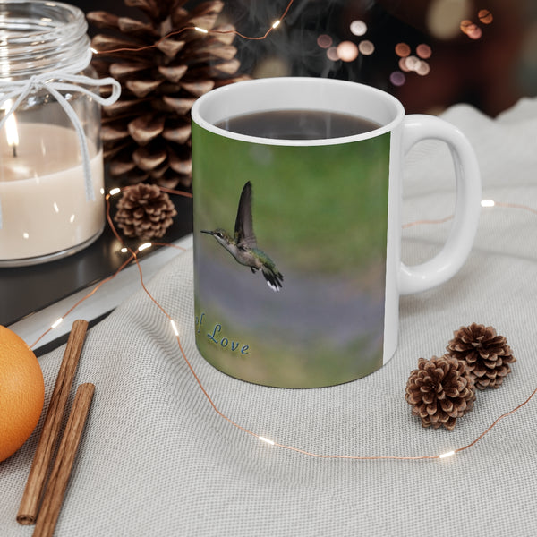 Look of Love Hummingbird Ceramic Mug 11oz