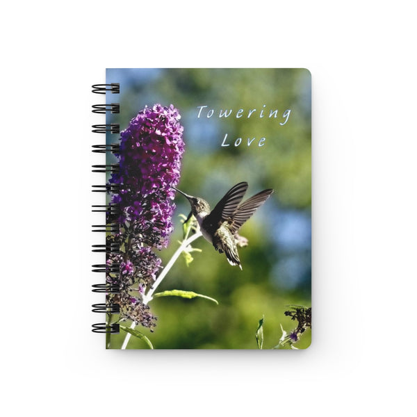 Towering Love Hummingbird Spiral Bound Journal