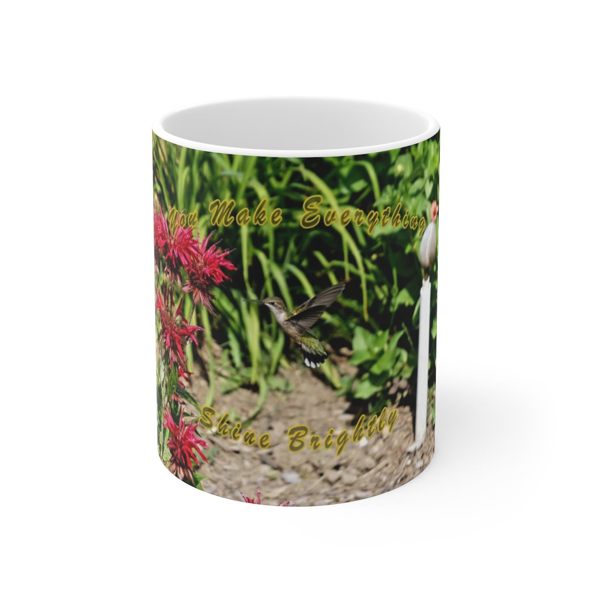 Shines Brightly Hummingbird Ceramic Mug 11oz