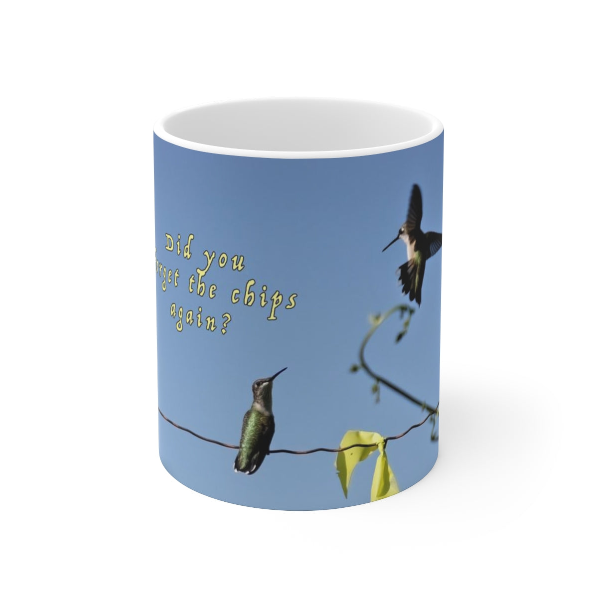 Forgot the Chips Hummingbird Ceramic Mug 11oz