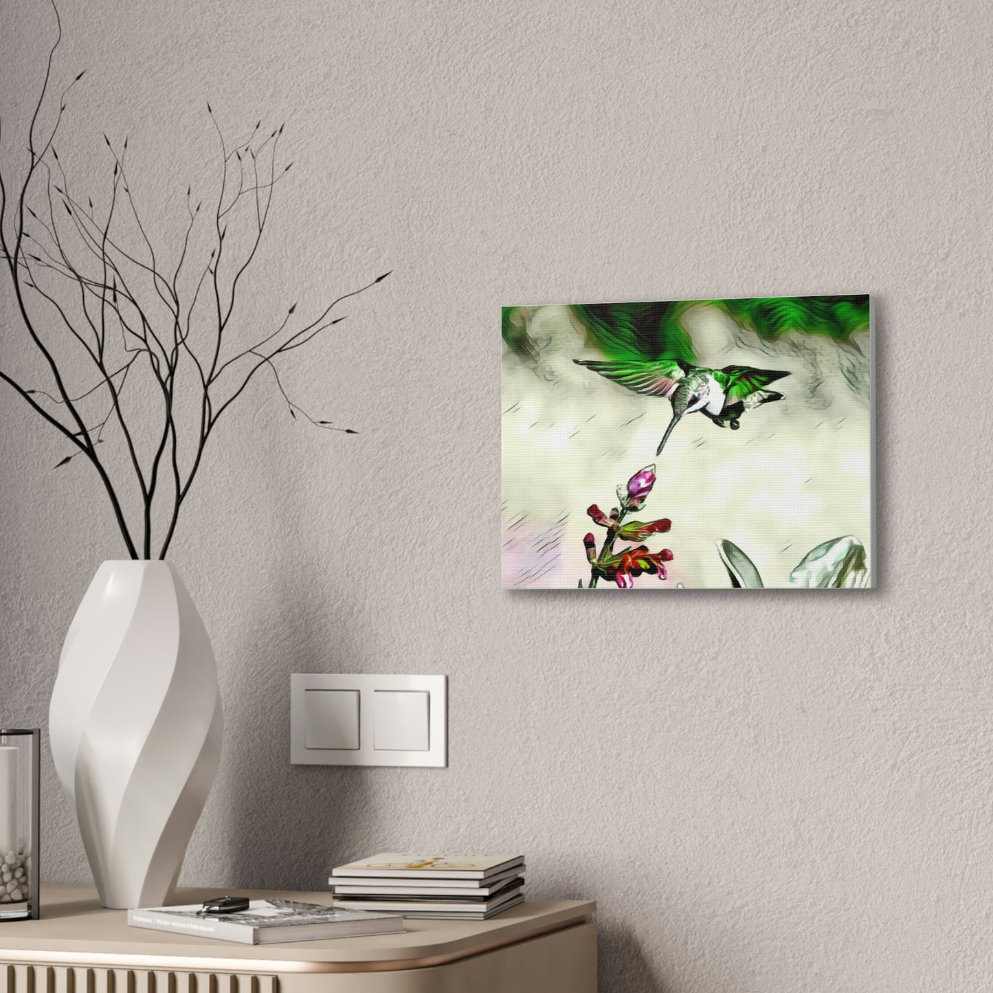Green Skyline Canvas Stretched, 0.75"
