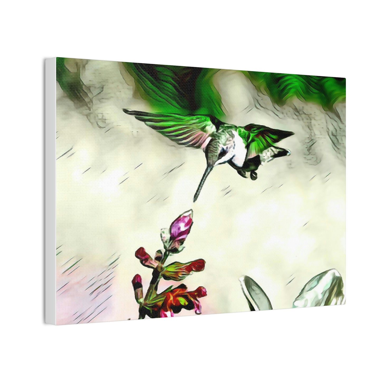 Green Skyline Canvas Stretched, 0.75"