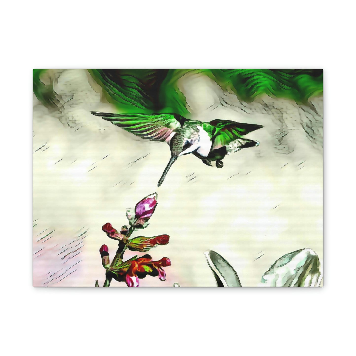 Green Skyline Canvas Stretched, 0.75"
