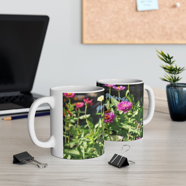 Flower Friends Hummingbird Ceramic Mug 11oz