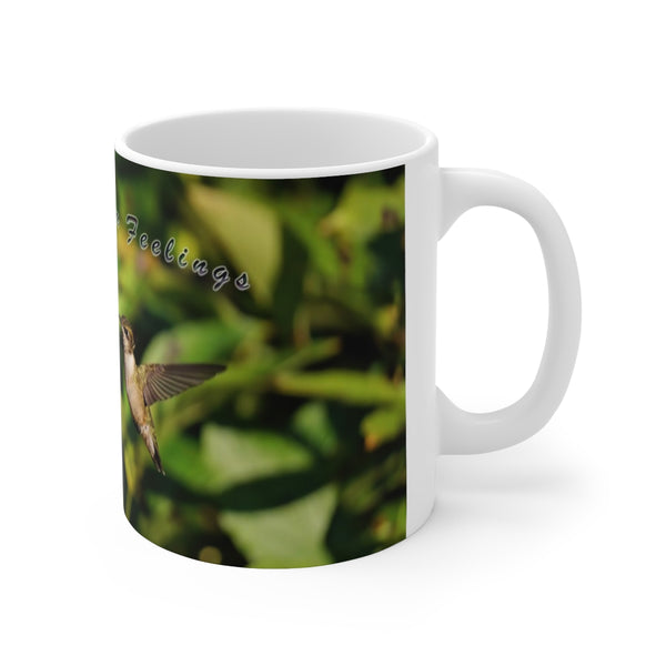 Warm Feelings Hummingbird Ceramic Mug 11oz