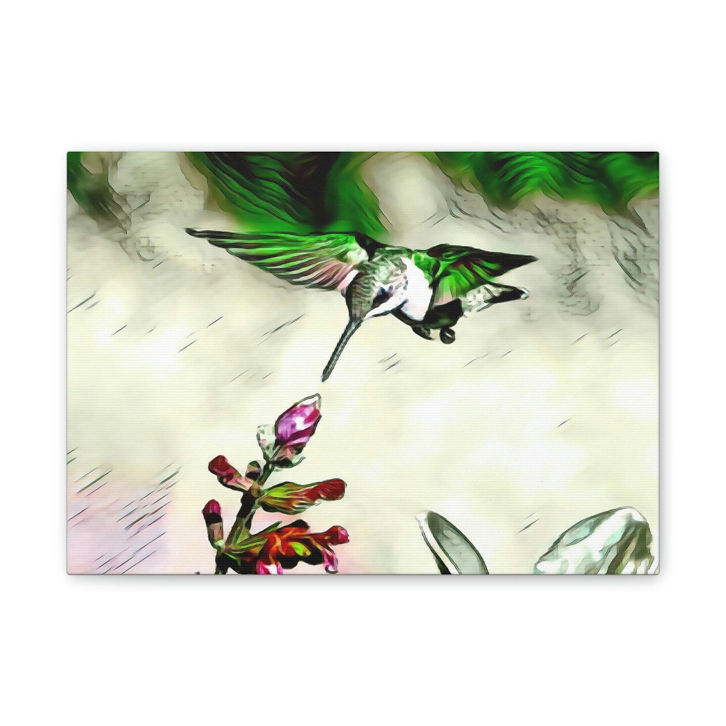 Green Skyline Canvas Stretched, 0.75"