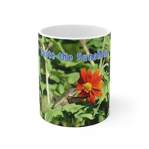 Sunshine Taste Hummingbird Ceramic Mug 11oz